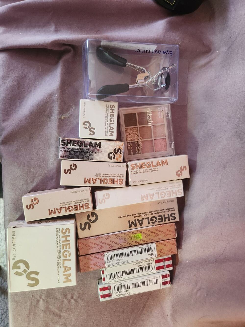 Sheglam Beauty Bundle - Assorted Makeup and Eyelash Curler